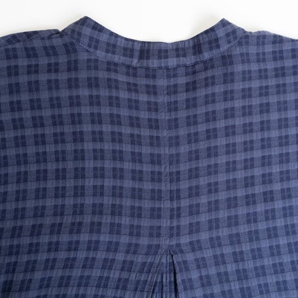 Anthropologie Cloth & Stone Short-Sleeve Pullover Blouse Top Blue NEW - Picture 10 of 14